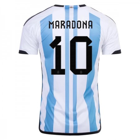 Virallinen pelipaita Argentiina Maradona 10 Koti World Cup 2022 Lyhythihainen - Miesten